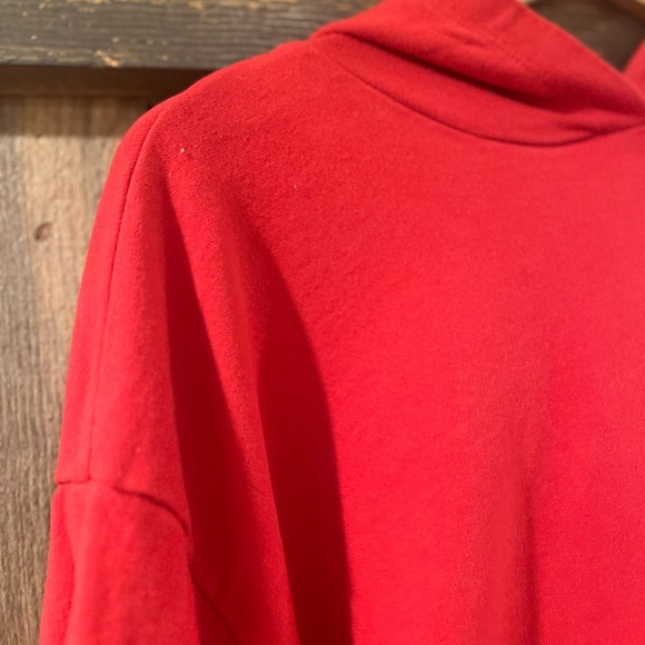 Anthropologie T.la Red Pullover Hoodie Small - Picture 3 of 5